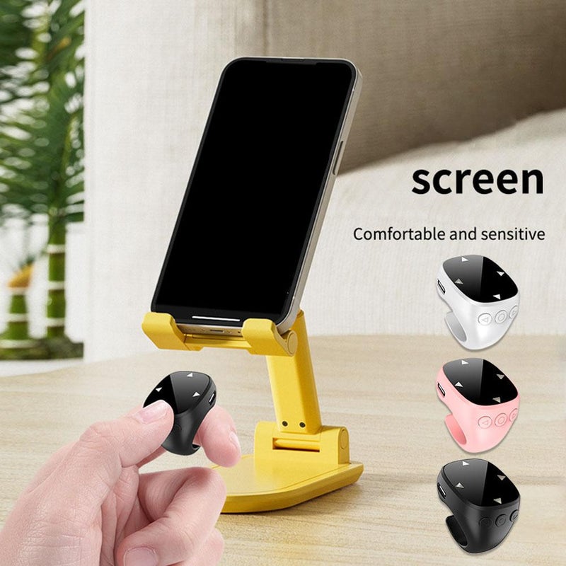 Remote Control for Shorts Video,Universal Page Turner for Cell Phone,Touch Screen Bluetooth Camera Video Recording Remote,Fingertip Wireless Bluetooth Scrolling Rings - Image 2